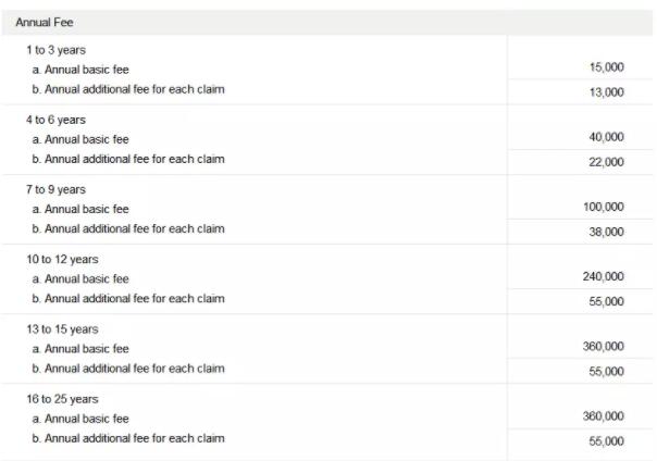 韓國專利申請 授權(quán)及年費繳納程序